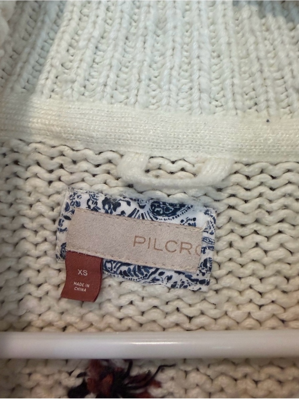 Pilcro Utility Sweater Jacket, Western Horse ANTHROPOLOGIE - Picture 5 of 5